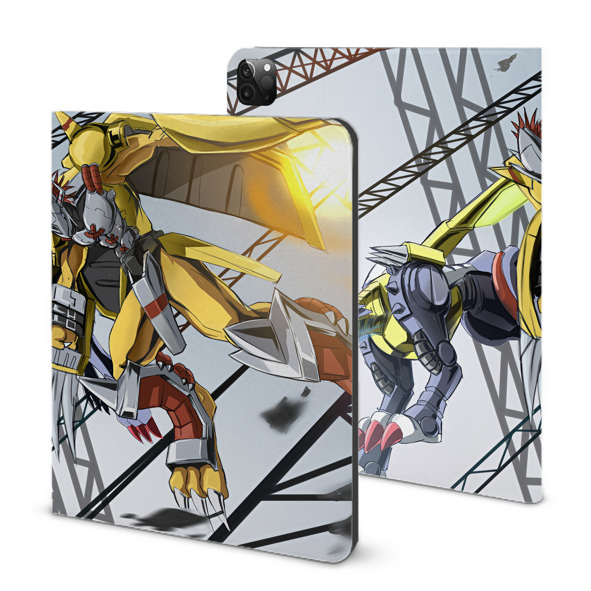 （画像用） Digimon デジタルモンスター/デジモン IPadケース ペンホルダー付き ブックスタイルデザイン
